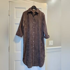 Corduroy Shirt Dress